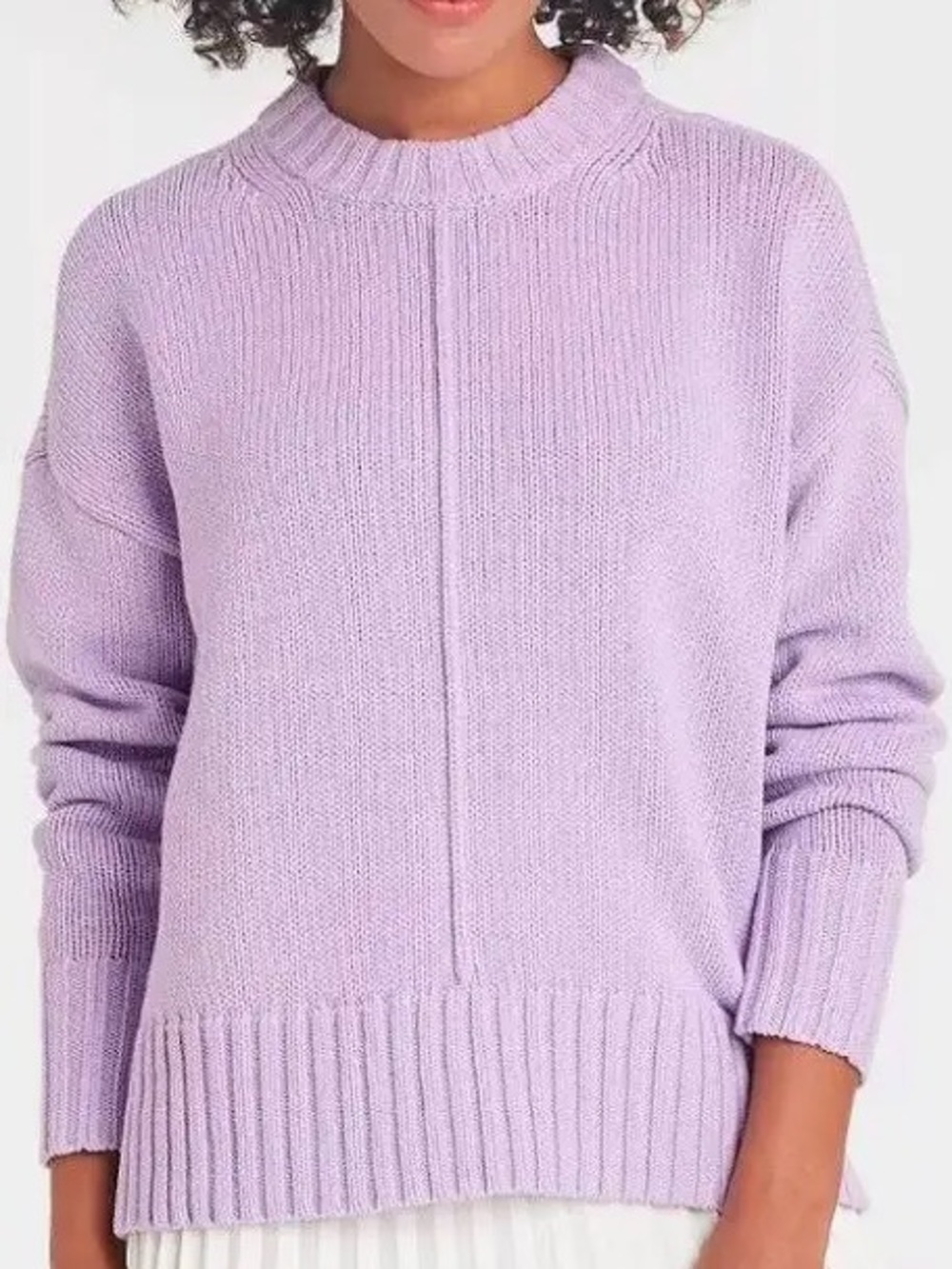 A New Day Lavender Knit Sweater – XXL